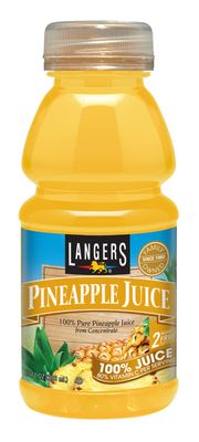 Langers 100% Pineapple Juice, 10 fl oz (Pack of 12)