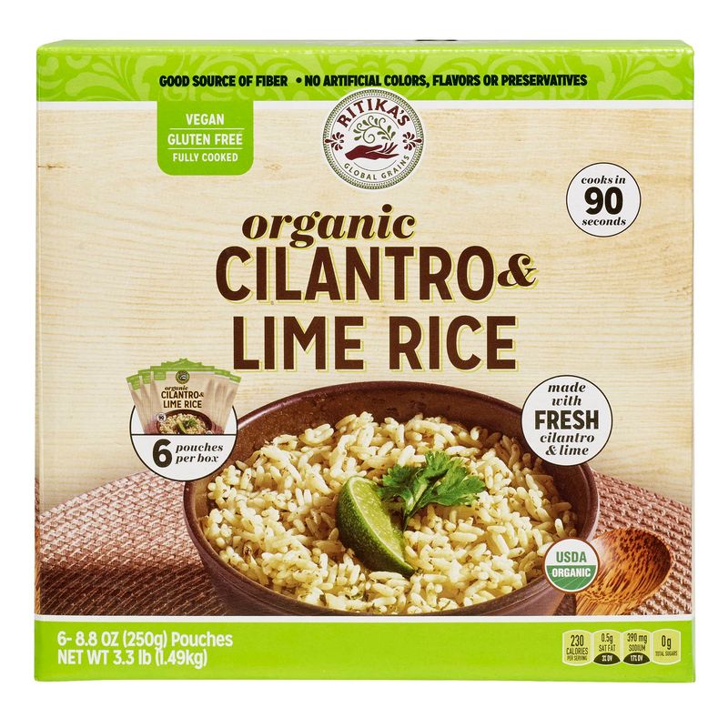 Ritikas Global Grains Organic Cilantro Lime Rice