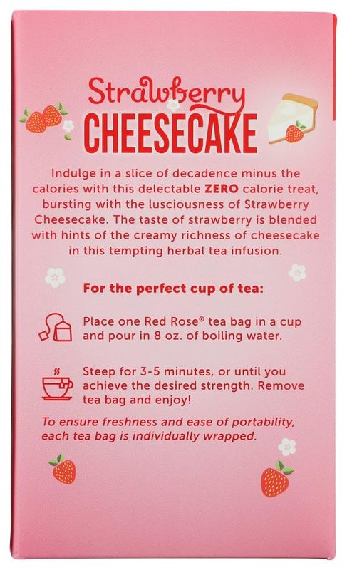 Red Rose Tea Strawberry Shortcake, 18 ct