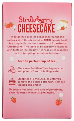 Red Rose Tea Strawberry Shortcake, 18 ct