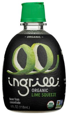 Ingrilli Organic Lime Squeeze, 4 Fl Oz Bottle (Pack of 3)