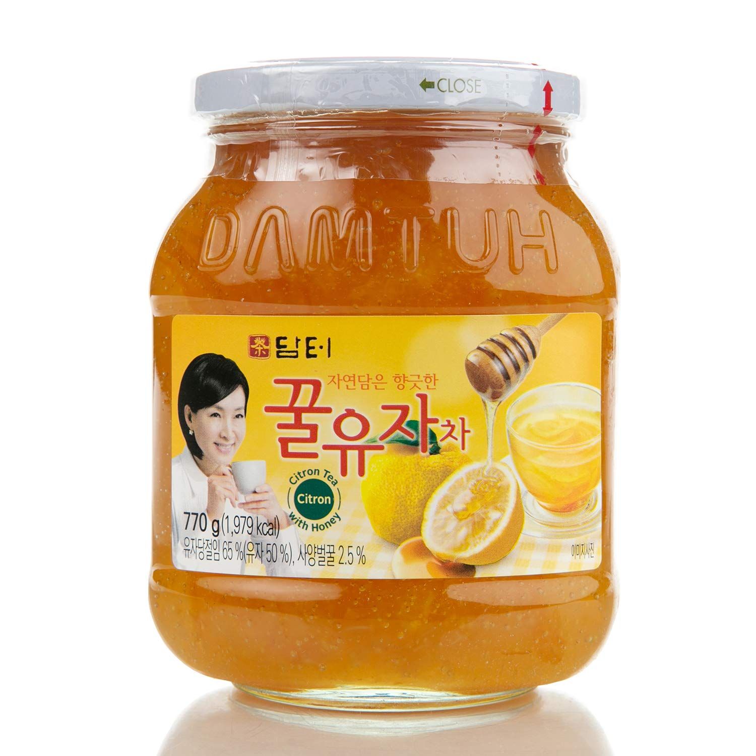 Damtuh Korean Honey Citron Tea Yuja Preserves - Natural Sweetness, No Artificial Additives, Perfect for Tea, Jam, or Salad Dressing - 1.7lb, 770g