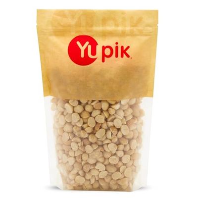 Yupik Macadamia Nuts, Medium Pieces, 2.2 lb, Gluten-Free, Kosher, Raw Nuts, Broken Pieces, Unsalted, Unroasted, Oil-Free, Creamy Flavor, Source of Fiber, Healthy Snacks, Ideal for Baking &amp; Cooking