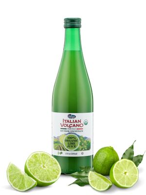 Volcano Bursts Organic Juice Lime, 16.9 Fluid Ounce