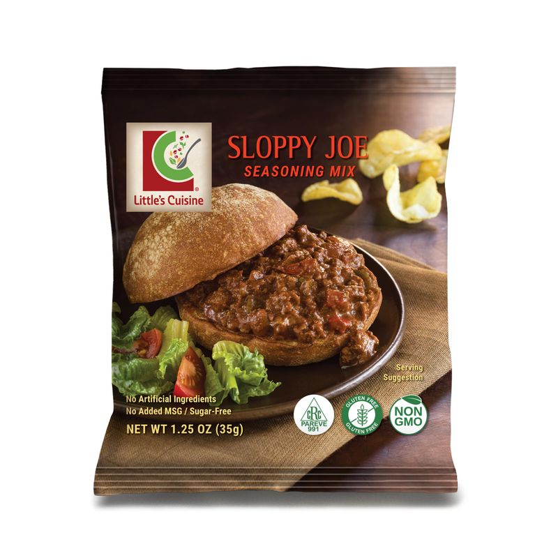 Little&#39;s Cuisine Sloppy Joe Seasoning Mix | Non-GMO, Sugar-Free, Kosher, Gluten-Free (Case of 4)