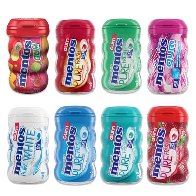 Mentos Gum Variety 8 Pack, Sugar Free Gum, Mint Gum, Mentos Mints, Spearmint Gum, Cinnamon Gum, Mentos Gum Sugar Free, Sugarless Gum