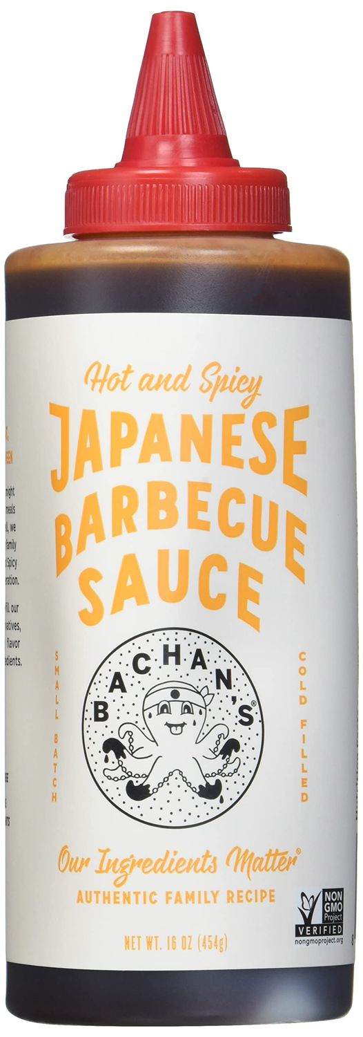 Bachan&#39;s - The Original Japanese Barbecue Sauce - Hot and Spicy, 16 Ounces. Small Batch, Non GMO, No Preservatives, Vegan and BPA Free.