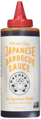 Bachan&#39;s - The Original Japanese Barbecue Sauce - Hot and Spicy, 16 Ounces. Small Batch, Non GMO, No Preservatives, Vegan and BPA Free.
