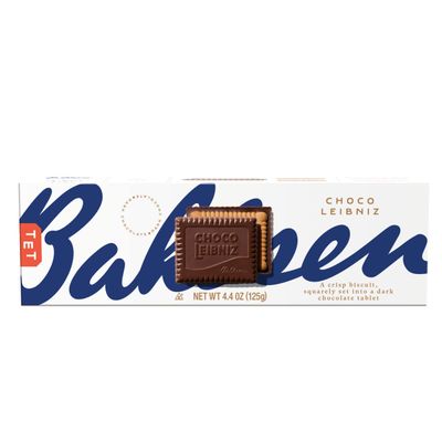 Bahlsen Choco Leibniz Dark Cookies (12 boxes) - Leibniz Butter Biscuits topped with a thick layer of European Chocolate - 4.4 oz boxes