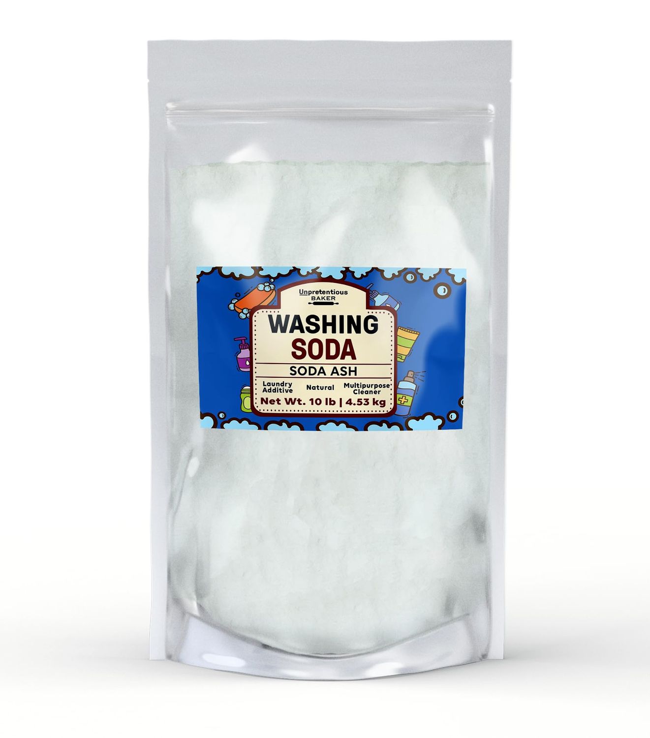 Unpretentious Washing Soda, 10 lb, Soda Ash, Laundry Additive, Sodium Carbonate