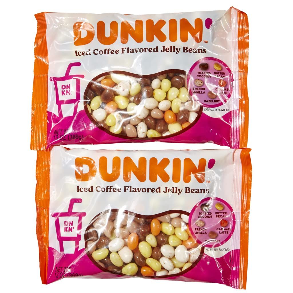 Dunkin&#39; Iced Coffee Flavored Jelly Beans, 2 Pack