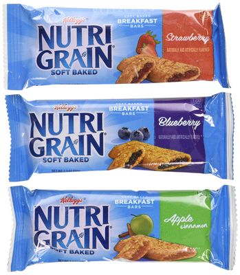 Nutri-Grain-Kellogg&#39;s Cereal Bars Variety Pack, 1.3 oz, 48-Count