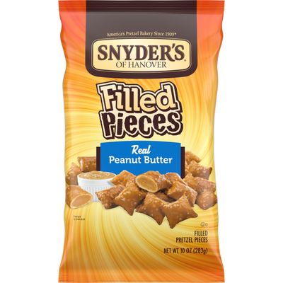 Snyder&#39;s of Hanover Pretzels Pieces, Peanut Butter Filled, 10 Ounce Bag