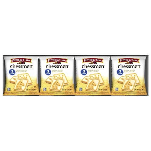 Pepperidge Farm Chessmen Butter Cookies Multipack, 8 Packs, 3 Cookies per Pack