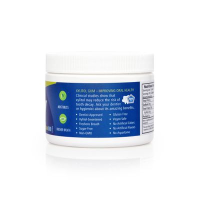 Spry Fresh Natural Xylitol Chewing Gum Dental Defense System Aspartame-Free Sugar Free Gum (Peppermint, 100 Count - Pack of 1)