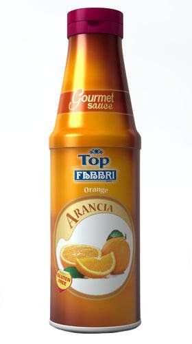 Fabbri Gourmet Sauce, Orange, Flavoring Sauce for Gelato and Desserts, Made in Italy, 33.5 ounce bottle