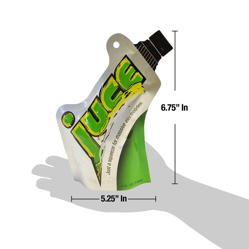 Juce Organic Pickle Juice - Ultra Strength Shots for Muscle Cramps - Premium Dill Pickle Juice for Leg Cramps, Rehydration, Electrolytes, Runners, Cyclists, Athletes, Pickle Backs (Juce Pouch, 6 Pack)