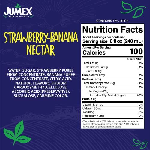 Jumex Strawberry-Banana Nectar, 32.4 Fl Oz