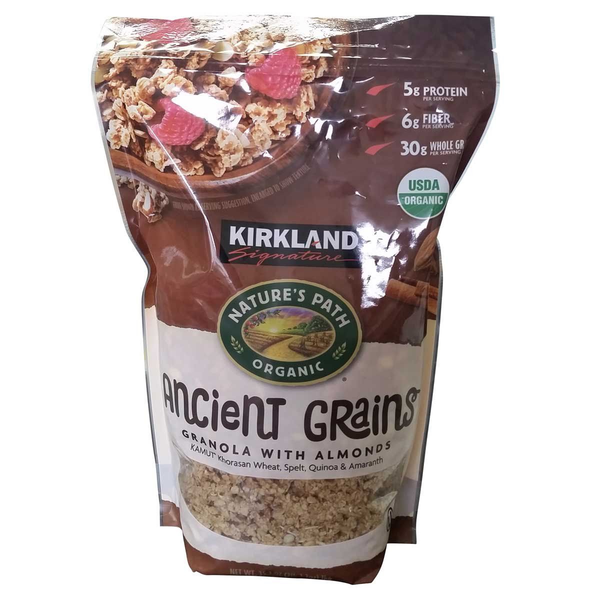 Kirkland Signature Nature&#39;s Path Organic Ancient Grains with Almonds, 35.3 oz