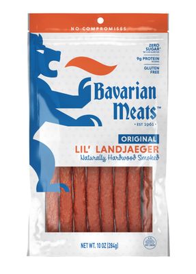 Bavarian Meats Lil&#39; Landjaeger German Style Smoked Sausage Snack Sticks, 10 Ounce