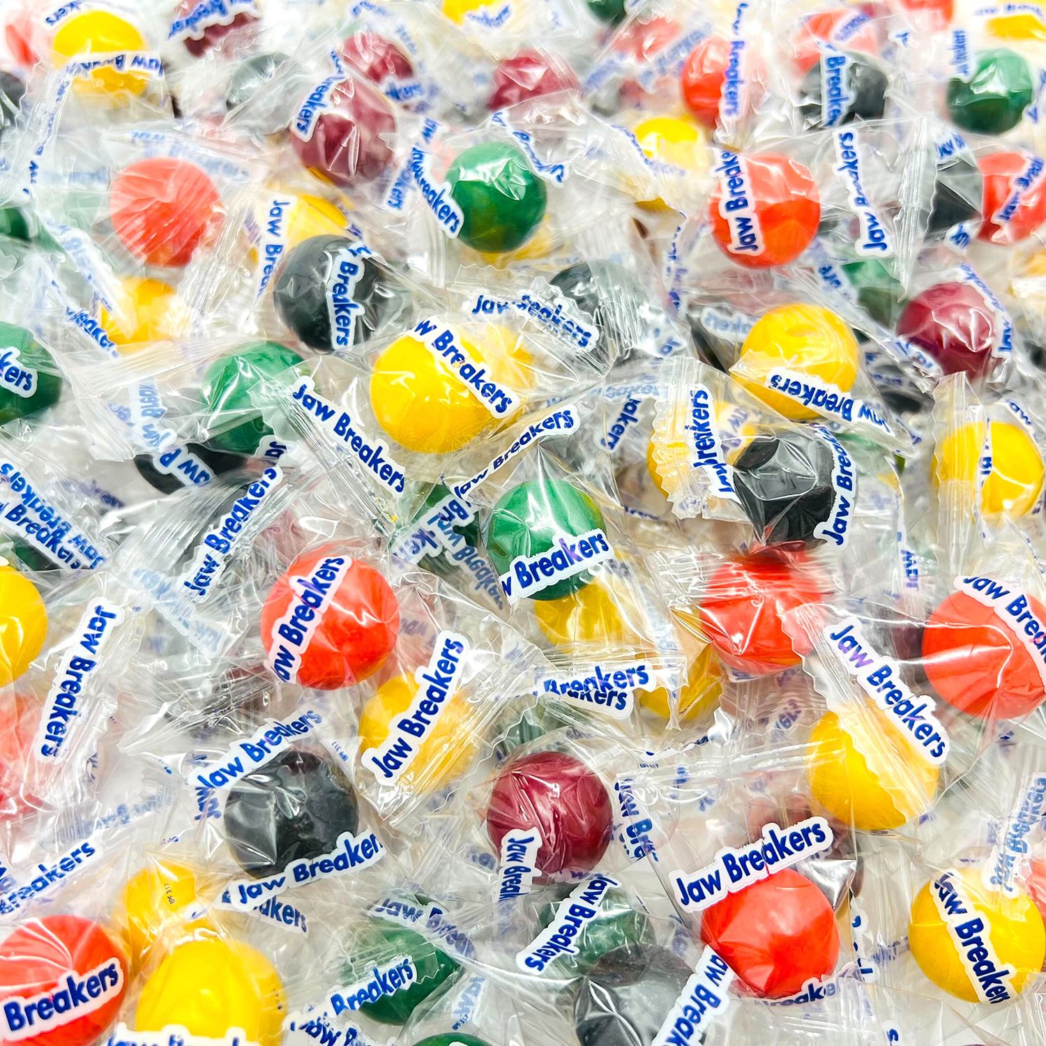 Jawbreakers Mini Hard Candy Fruit Flavored Assortment (1 Pound Bag - Approx. 75 Count)