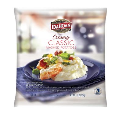 Idahoan CREAMY Classic Mashed Potatoes, 13 oz. Pouches (Pack of 24)