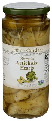 Jeff&#39;s Garden Marinated Artichoke Hearts, Gluten Free &amp; Non-GMO, 14.5 Oz (Pack of 6)