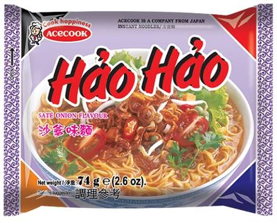 Acecook Hao Hao Mi Sate Hanh Onion Vietnamese Instant Noodles (15 Pack, Total of 40oz)