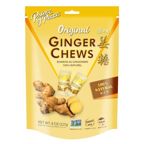 Prince of Peace 100% Natural Ginger Candy (Chews), 8oz