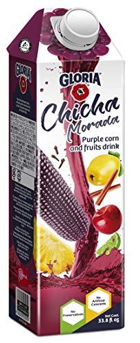 Gloria Chicha Morada (Peruvian Purple Corn and Fruits Drink 33.8 FL OZ (1 Liter) (Chicha Morada, Pack of 1)