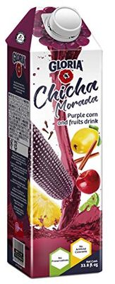 Gloria Chicha Morada (Peruvian Purple Corn and Fruits Drink 33.8 FL OZ (1 Liter) (Chicha Morada, Pack of 1)