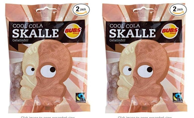 Bubs Skull Cool Cola Liquorice 2 Pack of 90g