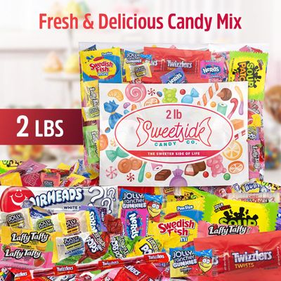 CANDY VARIETY PACK - 2 Lbs Assorted Classic Candy Mix - Bulk Candy Care Package - candy, Office Candy Assortment - Gift Box for Birthday Party, Kids, College Students &amp; Adults (2 lbs)