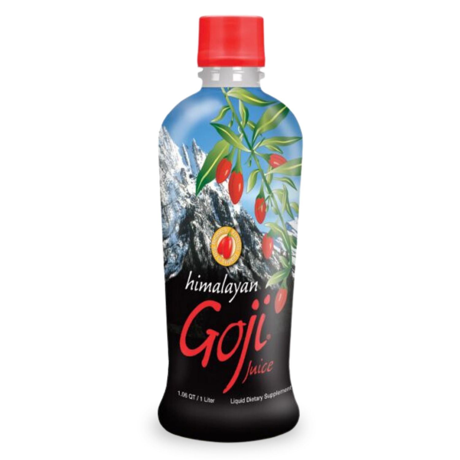 Youngevity Himalayan Goji Berry Juice - Premium Quality 100% Natural Goji Juice - Vitamin and Antioxidant Rich Superfruit Supplement - No Added Sugar, Flavours, Additives (1 Liter) (Pack of 2)
