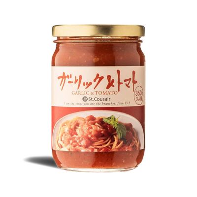 [KUZE FUKU &amp; SONS] Garlic &amp; Tomato Sauce, Pasta Recipe Originally Created in Nagano, Japan, Simply Delicious (350g)