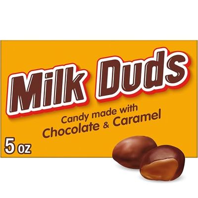 MILK DUDS Chocolate and Caramel Candy Boxes, 5 oz (12 Count)