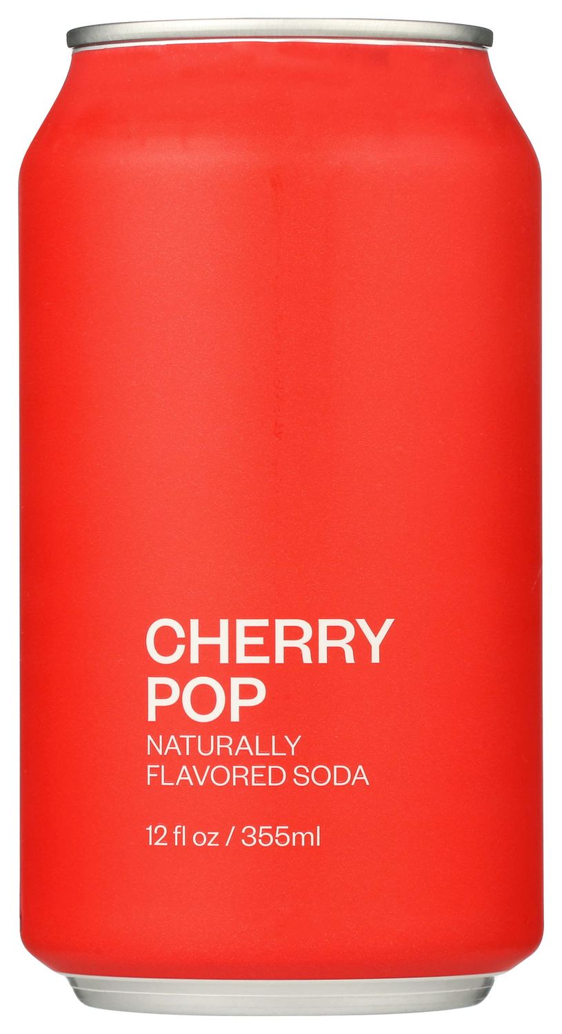 United Sodas Of America, Cherry Pop Naturally Flavored Soda, 12 Fl Oz (Pack of 12)