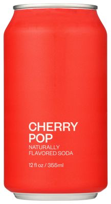 United Sodas Of America, Cherry Pop Naturally Flavored Soda, 12 Fl Oz (Pack of 12)