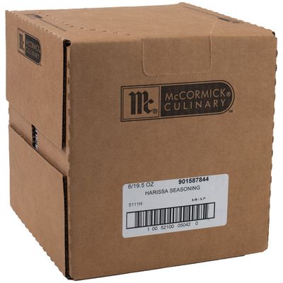 McCormick Culinary Harissa Seasoning, 19.5 oz (Pack of 6) - Six 19.5 Ounce Containers of Harissa Seasoning Blend, Adds North African Flavor to Beef, Chicken, Lamb, Hummus, Wings and More