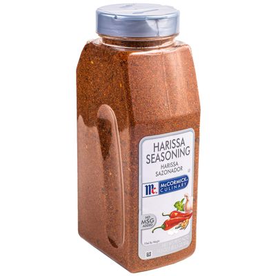 McCormick Culinary Harissa Seasoning, 19.5 oz (Pack of 6) - Six 19.5 Ounce Containers of Harissa Seasoning Blend, Adds North African Flavor to Beef, Chicken, Lamb, Hummus, Wings and More