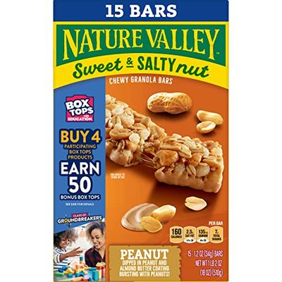 Nature Valley Granola Bars, Sweet and Salty Nut, Peanut, 15 Bars, 18 OZ