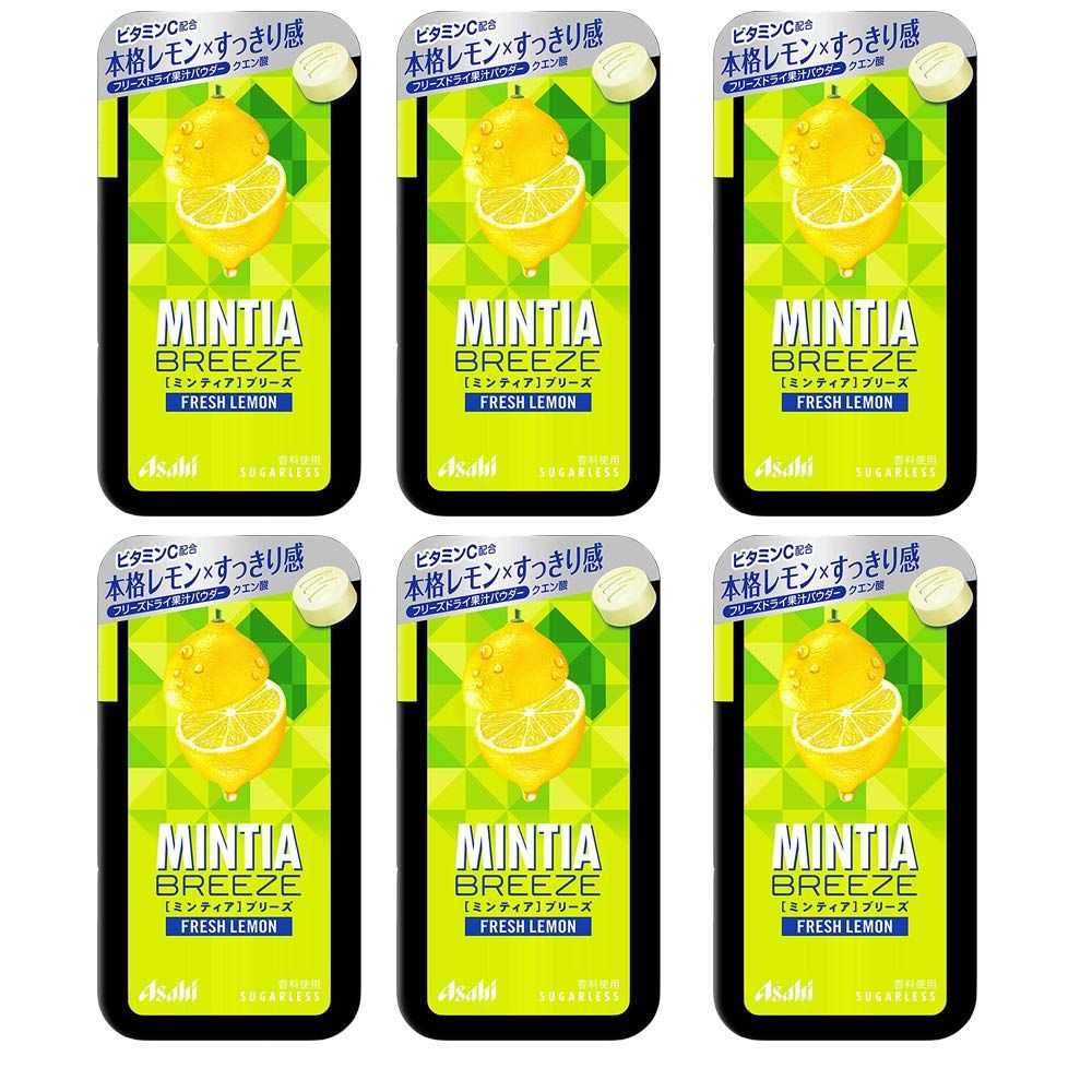 Mitia Breeze Fresh Lemon 0.8oz 6pcs Japanese Tablet Candy Ninjapo