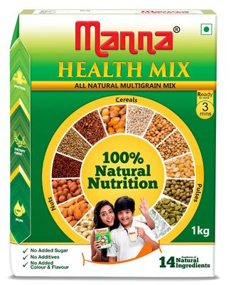 Manna Health Mix | 100% Natural Drink for Kids | 14 Natural Ingredients | Millets | Sathu Maavu | Porridge Mix | No Sugars &amp; No Additives 907g / 2lb