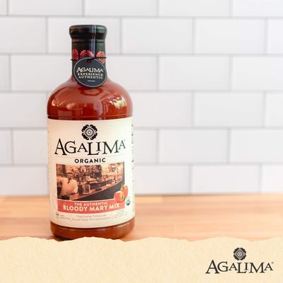 Agalima Organic Authenic Bloody Mary Drink Mix, All Natural, 1 Liter (33.8 Fl Oz) Glass Bottle, Individually Boxed