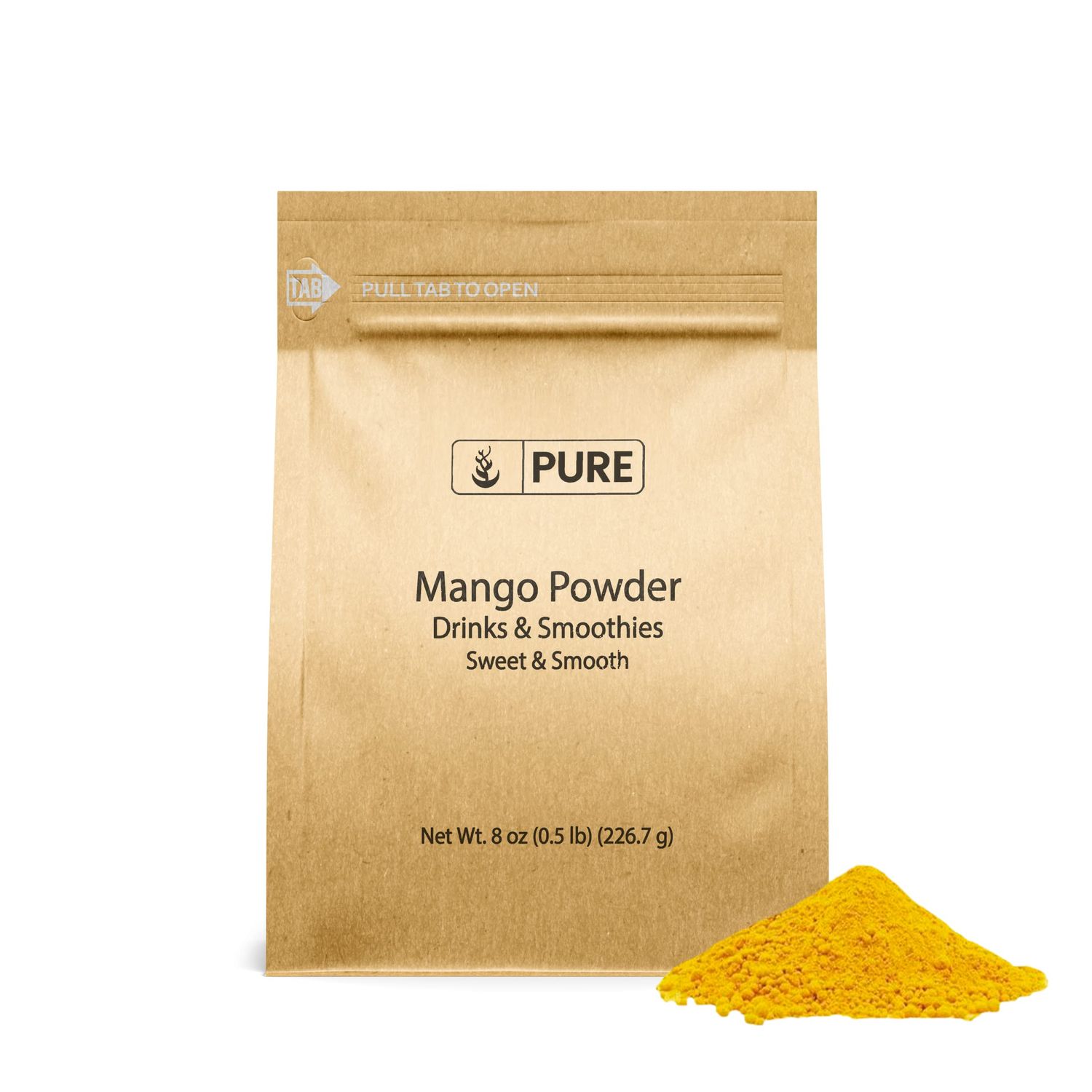Pure Original Ingredients Mango Powder Made From Real Mangos, Drink &amp; Smoothie Mix-in, Non GMO