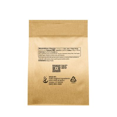 Pure Original Ingredients Mango Powder Made From Real Mangos, Drink &amp; Smoothie Mix-in, Non GMO