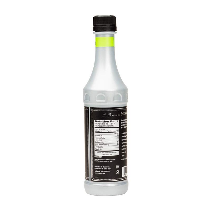 Monin Cucumber Flavor Concentrate 375ml Bottle