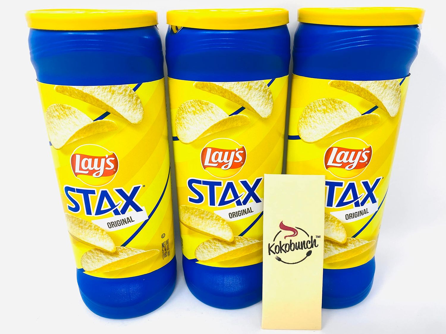 Stax Chips Potato Crisp Original Flavors Snack Pack Chip Bundle 3Pk- 5.75 oz