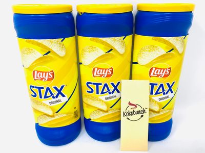 Stax Chips Potato Crisp Original Flavors Snack Pack Chip Bundle 3Pk- 5.75 oz