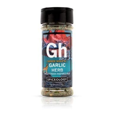 Spiceology &amp; Derek Wolf - Garlic Herb - Argentinian-Inspired BBQ Rub - Barbeque Spices and Seasoning Blends - Use On: Lamb, Chicken, Chimichurri, Shrimp, Eggs and Vegetables - 2.8 oz